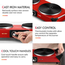 Techwood 1800W Portable Countertop Electric Dual Burner