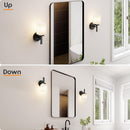 AONEON White Frosted Glass Wall Sconces (Set of 2)