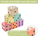 ApudArmis Giant Wooden Yard Dice Set