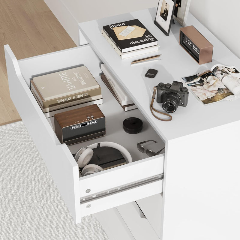 HOSTACK White 4 Drawer Dresser HOS-PB-078 - Like New