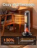 Dolaso Portable Space Heater with Realistic 3D Flame Ambiance