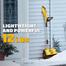 ZEGJAW 12" 20v Cordless Electric Snow Shovel