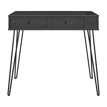 Novogratz Kimberly At Home Vanity with Drawers in Black Oak MCCE2159 - Refurbished