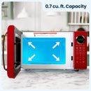 Danby 0.7 cu Retro Countertop Microwave