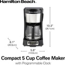 Cafetière à filtre Hamilton Beach 5 tasses 46111 - Remis à neuf