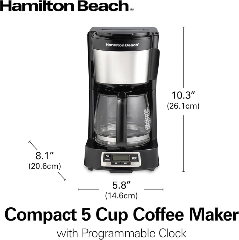 Hamilton Beach 5 Cup Drip Coffee Maker 46111 - Refurbished