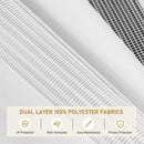 KELIXU Cordless Zebra Blinds with Valance 46" W x 90" H