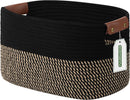Woven  15"x10"x9" Cotton Rope Basket