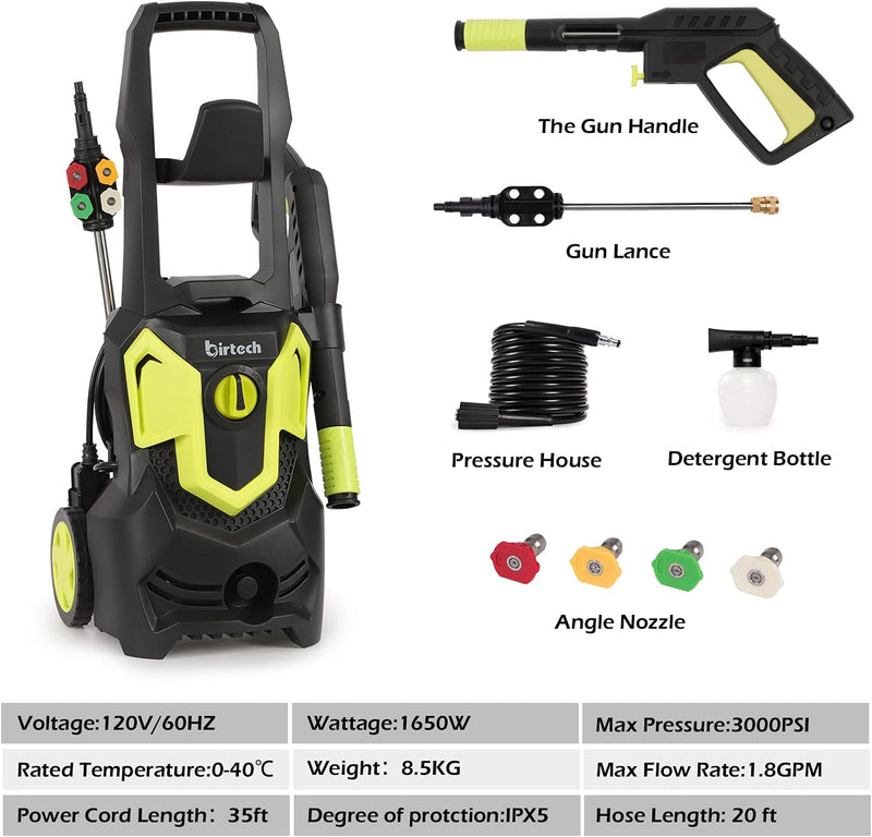 Birtech 3000 PSI Electric Pressure Washer JX0792501-1 -  Refurbished