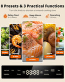 AIRMSEN 2 Tier 8.5 QT Electric Food Steamer
