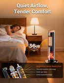 Dolaso Portable Space Heater with Realistic 3D Flame Ambiance