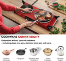 Techwood 1800W Portable Countertop Electric Dual Burner