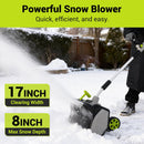 DEKOPRO 17" 40v Cordless Electric Snow Shovel