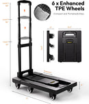 Voipvvii 500 lbs Folding Hand Truck - Black