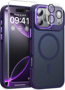 DOMAVER 3 in 1 for iPhone 17 Pro Case with 1x Screen Protector + 1x Camera Cover