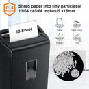 Bonsaii 10-Sheet Cross-Cut Paper Shredder