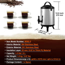 Vevor Stainless Steel 1.5 gallon Insulated Beverage Dispenser