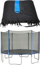 Filet de sécurité pour trampoline Machrus Upper Bounce 12' (3,66 m) avec 4 poteaux droits UBNET-12-4-OS - Comme neuf