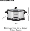 Hamilton Beach 6 Quart Programmable Slow Cooker