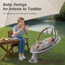 Monamii Bluetooth Baby Swing for Infants