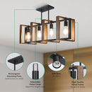 EDISHINE 35.4" Adjustable Ceiling Light Fixture