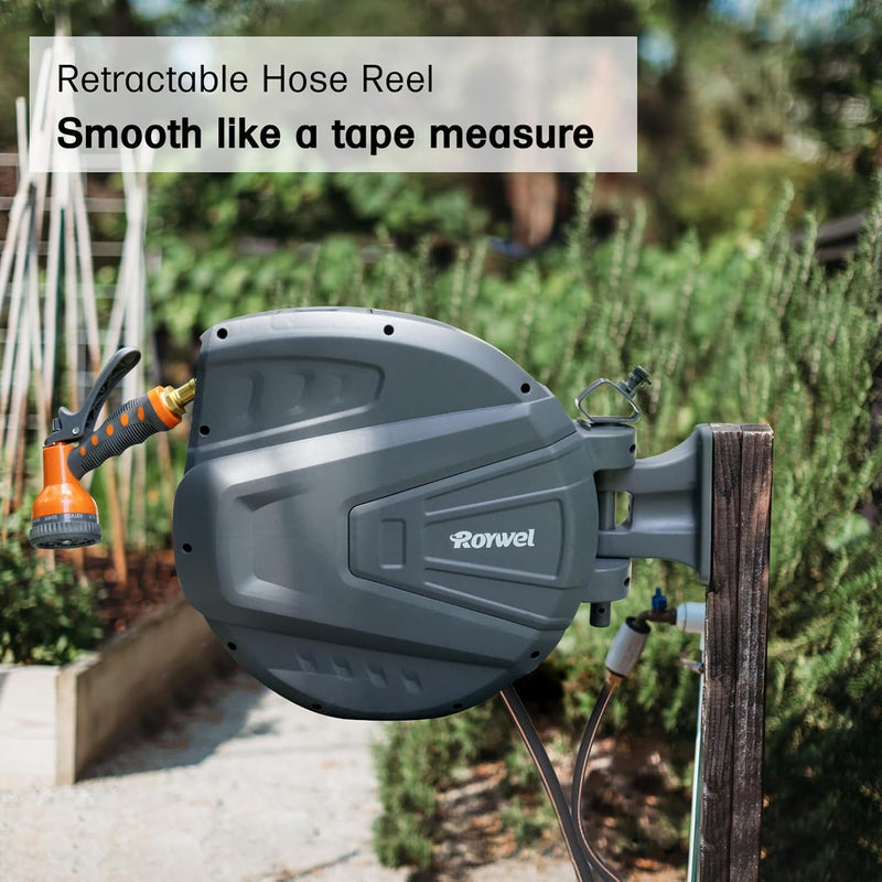 Roywel Retractable Hose Reel 1/2 in x 65ft RY-HR3565 - Refurbished