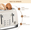 Roter Mond Retro 4 Slice Toaster