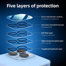 NEW'C 3x iPhone 13 Pro Screen Protector with 3x Camera Lens Protector
