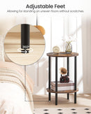 CHOEZON 2-Tier Round Side Table