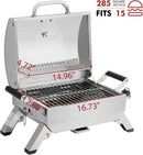 Grills House Tabletop Propane Portable Grill with Folding Legs