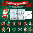Vinylonow DIY Brick Ornaments Christmas Advent Calendar for Kids