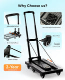 Voipvvii 500 lbs Folding Hand Truck - Black