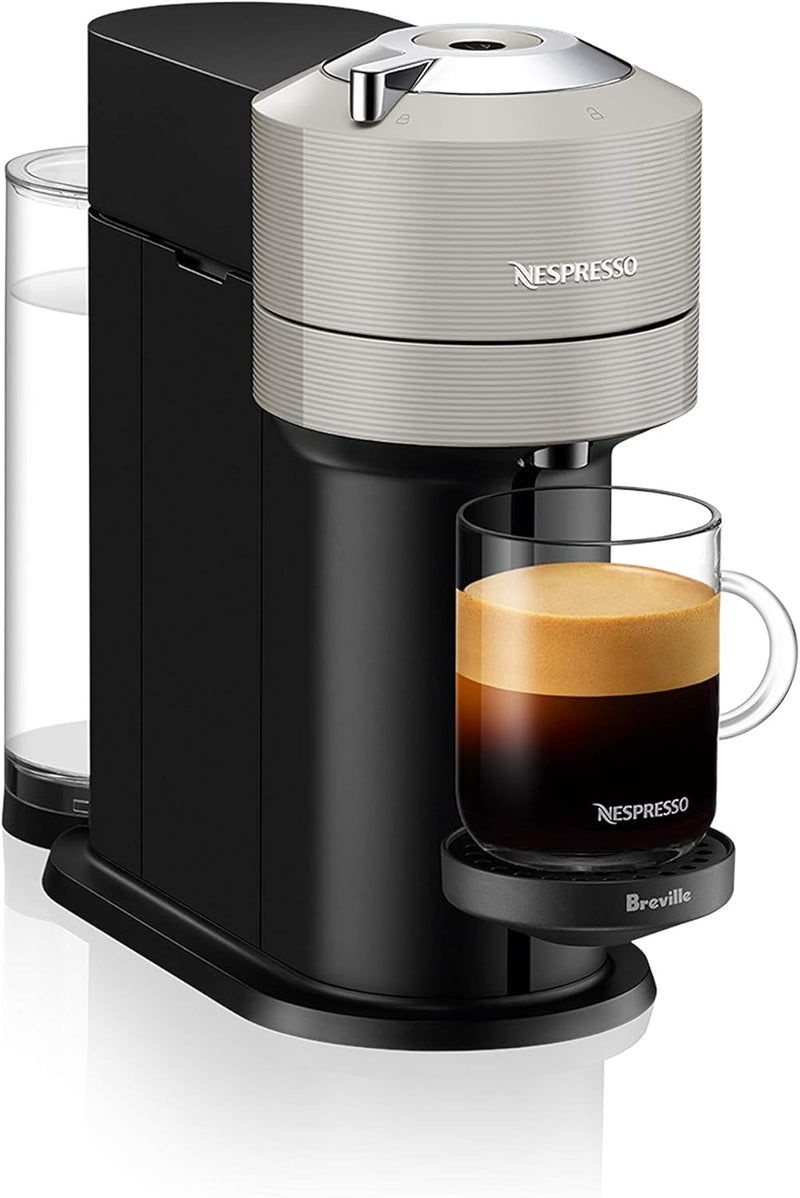 Nespresso Vertuo Next Coffee and Espresso Machine by Breville with Aeroccino Milk Frother BNV520GRY1BUC1- Refurbished