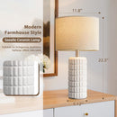 Seealle 23" Modern Ceramic Table Lamp