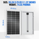 ‎Eco-Worthy 2 Pack 12V 100w Solar Panels AM-CA-L02M100-B-2C - Refurbished