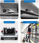 HEVIRGO Lightweight Portable Folding Wheelchair with Adjustable Safety Strap