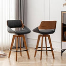 George Oliver Jobani Swivel Upholstered Counter & Bar Stool(Set Of 2) AGAK1093 - Like New