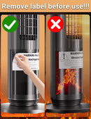 Dolaso Portable Space Heater with Realistic 3D Flame Ambiance
