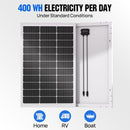 ‎Eco-Worthy 2 Pack 12V 100w Solar Panels AM-CA-L02M100-B-2C - Refurbished