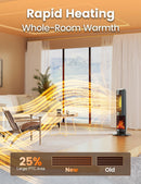 Dolaso Portable Space Heater with Realistic 3D Flame Ambiance