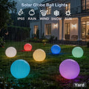 COPU 25CM/10 inch Color Changing Solar Globe Outdoor Light