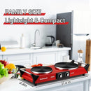 Techwood 1800W Portable Countertop Electric Dual Burner