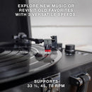 Victrola Journey Bluetooth Portable Suitcase Record Player – with Built-in Speakers