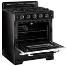  Unique Appliances 30-inch Freestanding Gas Range with Convection Technology UGP-30CR B IMAGE 4