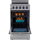Unique Appliances 20-inch Freestanding Electric Range with Storage Drawer UGP-20V EC S/S IMAGE 2