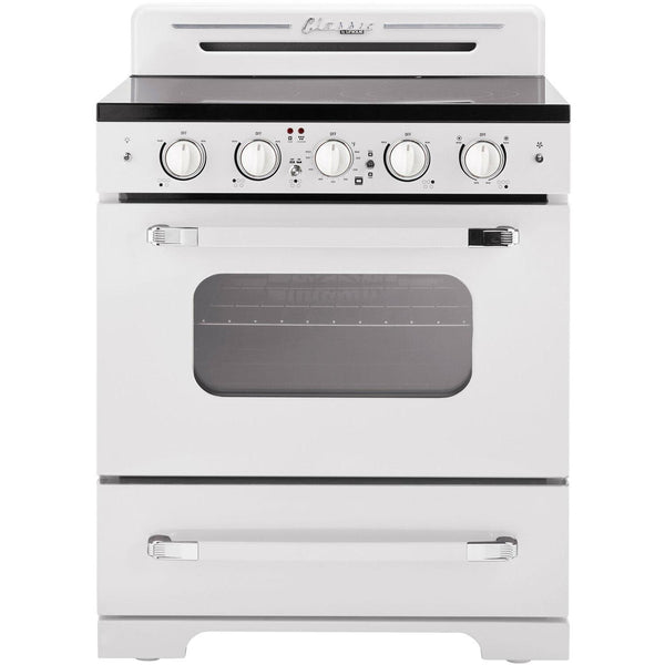 Unique Appliances 30-inch Freestanding Electric Range with Convection Technology UGP-30CR EC W IMAGE 1