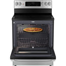 GE 30-inch Glass Top Range with True European Convection JCB840STSS - Floor Model