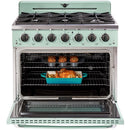 Unique Appliances 36-inch Freestanding Classic Retro Gas Range with Pro Convection UGP-36CR LG IMAGE 5