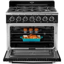 Unique Appliances 36-inch Freestanding Classic Retro Gas Range with Pro Convection UGP-36CR B IMAGE 5