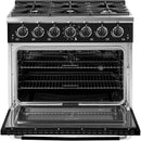 Unique Appliances 36-inch Freestanding Classic Retro Gas Range with Pro Convection UGP-36CR B IMAGE 6